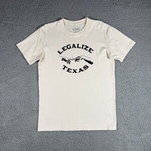 STAG Provisions Legalize Texas T-shirt Size Medium Graphic Tee Cannabis